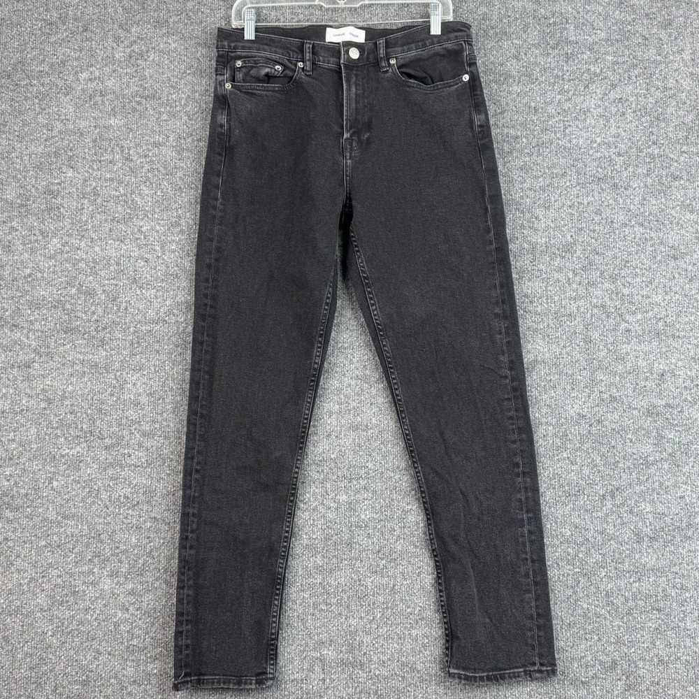 Samsoe Samsoe Cosmo Jeans Mens 31x32 Black Rock Straight Tapered Denim